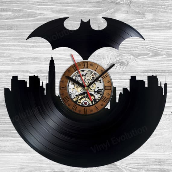 Batman vinyl record clock home decor party decoration gift